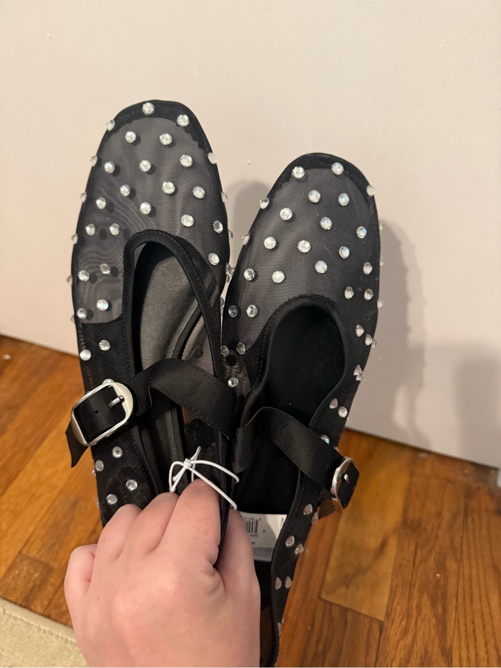 Old Navy Black Studded Mary Jane Flats - Picture 3 of 4